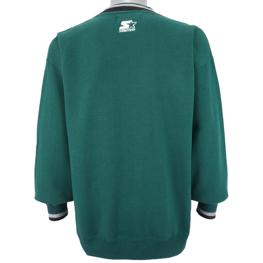 Starter - Philadelphia Eagles Crew Neck Sweatshirt 1990s Large Vintage Retro Football