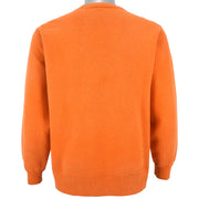 Champion - Orange Classic Crew Neck Sweatshirt 1990s Large Vintage Retro