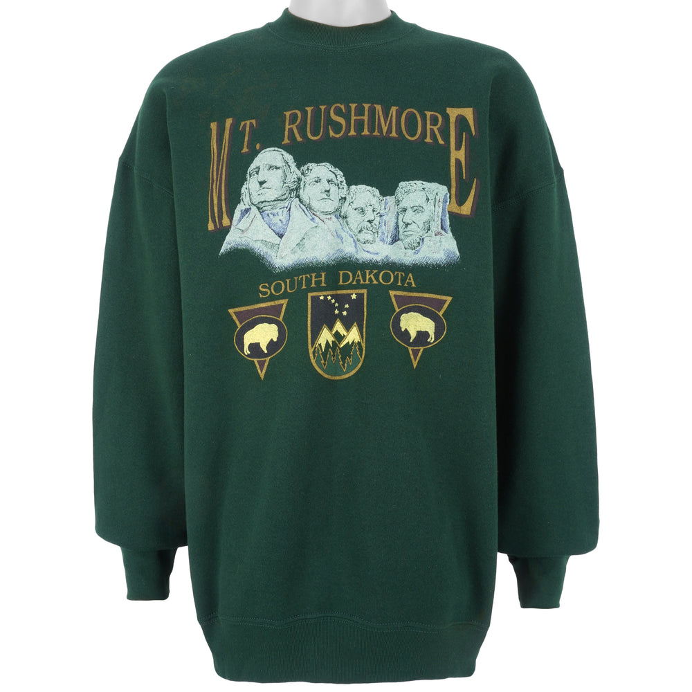 Vintage (Best) - Mt. Rushmore Crew Neck Sweatshirt 1990s X-Large Vintage Retro