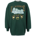 Vintage (Best) - Mt. Rushmore Crew Neck Sweatshirt 1990s X-Large Vintage Retro