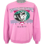 Vintage - Banff, Canada Crew Neck Sweatshirt 1990 Medium Vintage Retro