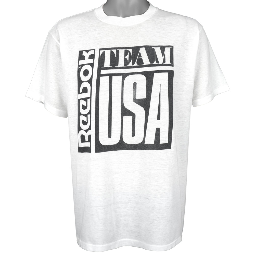 Reebok - Team USA Spell-Out T-Shirt 1990s X-Large Vintage Retro