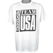 Reebok - Team USA Spell-Out T-Shirt 1990s X-Large Vintage Retro