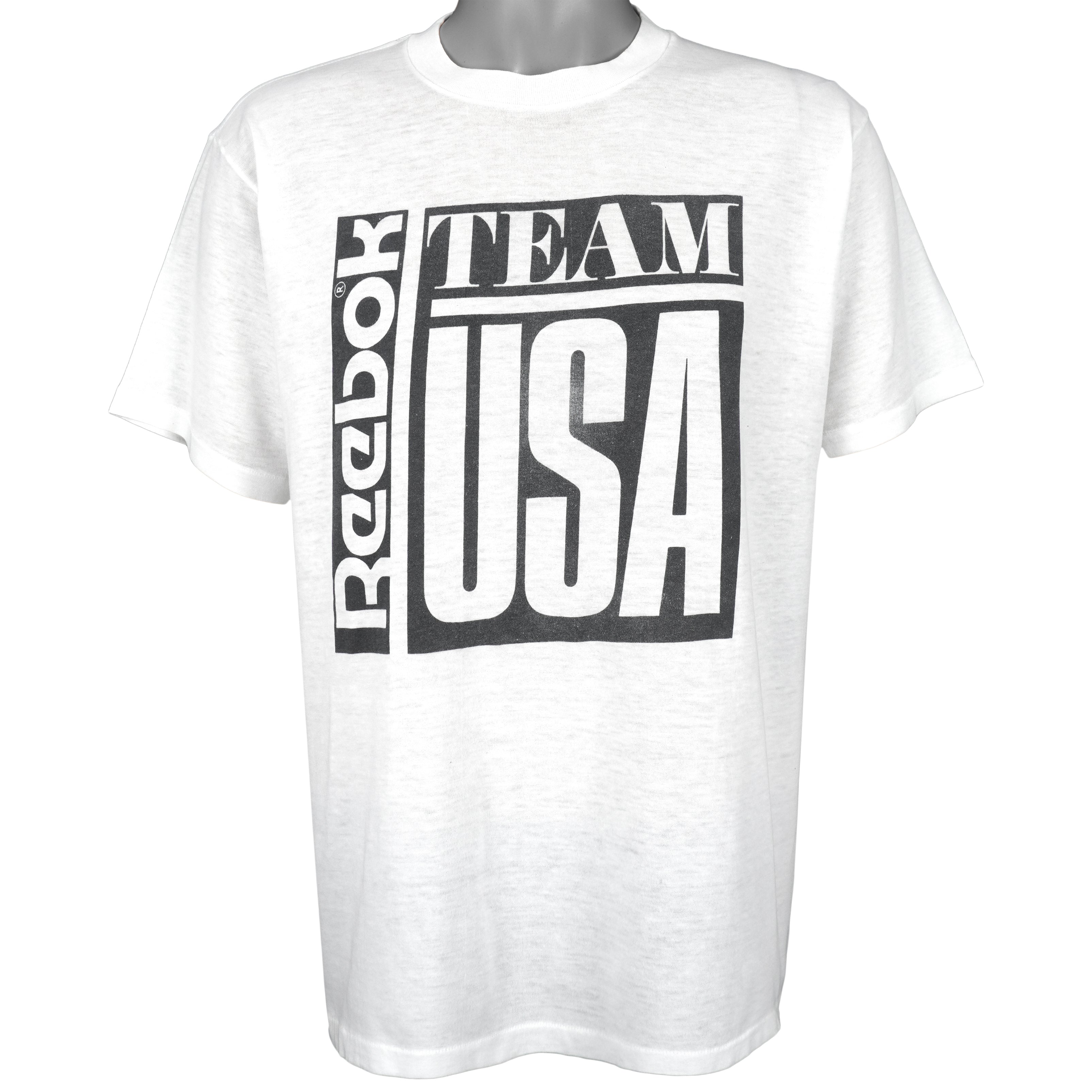 Reebok - Team USA Spell-Out T-Shirt 1990s X-Large Vintage Retro