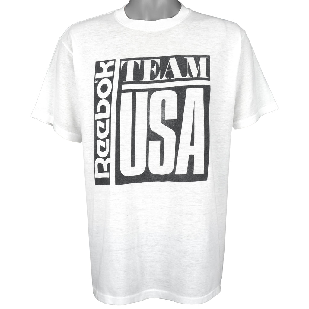 Reebok - Team USA Spell-Out T-Shirt 1990s X-Large Vintage Retro