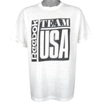 Reebok - Team USA Spell-Out T-Shirt 1990s X-Large Vintage Retro
