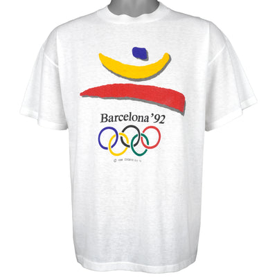 Vintage - Barcelona Olympic Single Stitch T-Shirt 1992 Large
