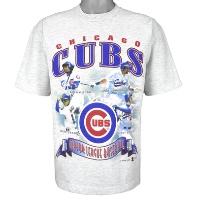 MLB (Champ) - Chicago Cubs & Top 4 Players T-Shirt 1998 Medium