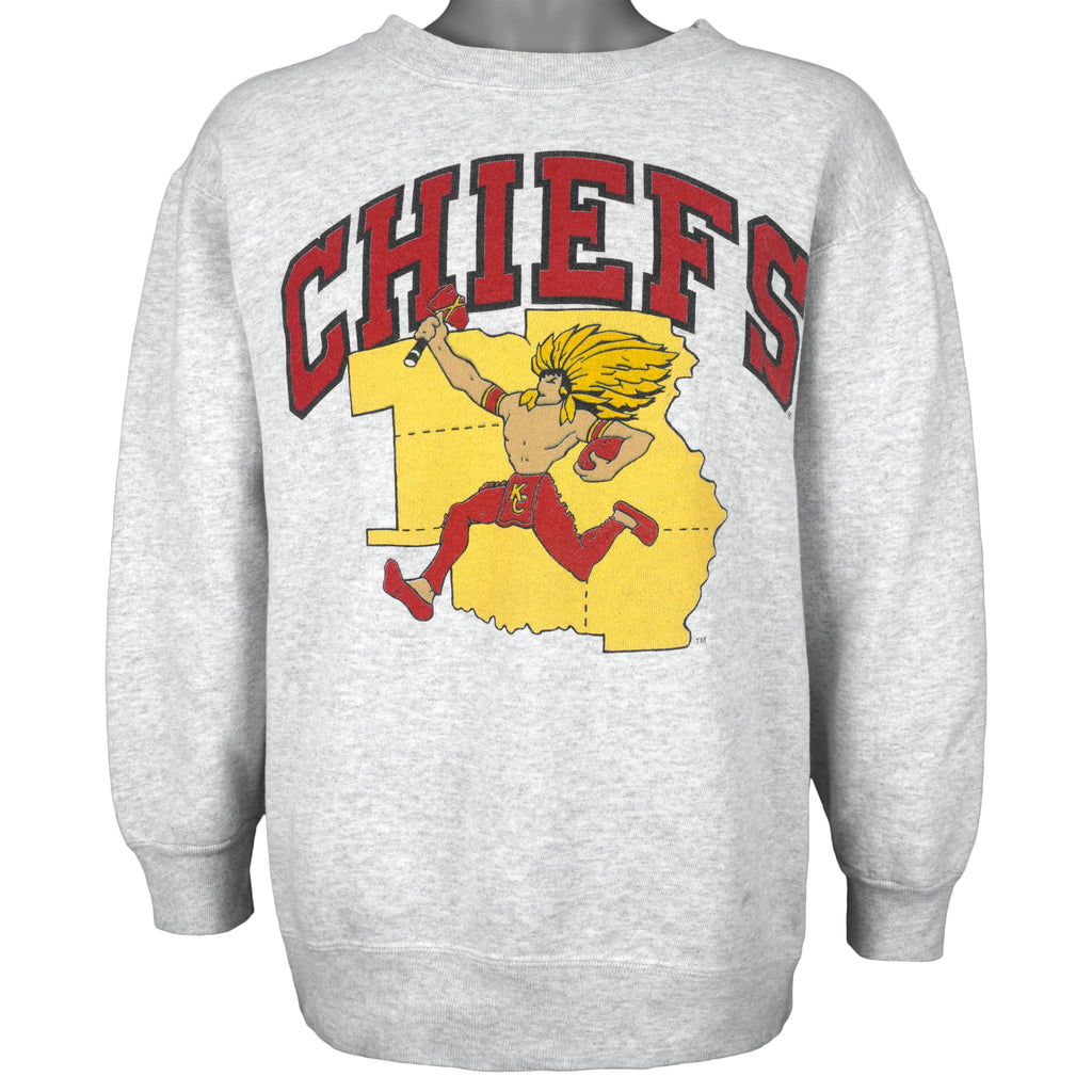 NFL (Pro Line) - Kansas City Chiefs Crew Neck Sweatshirt 1990s Medium Vintage Retro Football