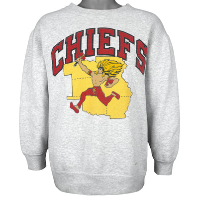 NFL (Pro Line) - Kansas City Chiefs Crew Neck Sweatshirt 1990s Medium