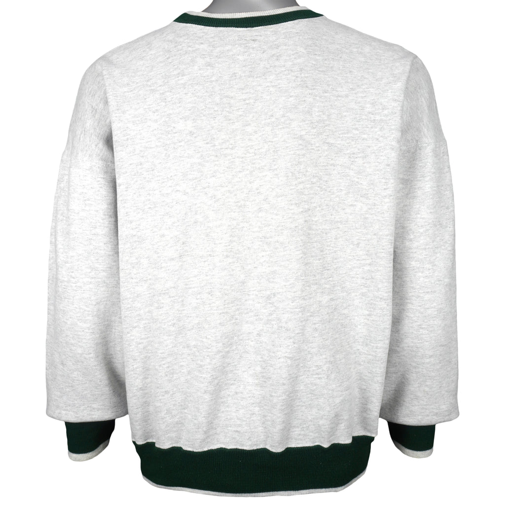 NFL (Legend) - Packers Brett Favre Embroidered Sweatshirt 1990s Large Vintage Retro Football