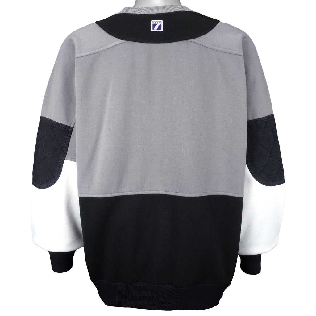 NFL (Logo 7) - Raiders Crew Neck Sweatshirt 1990s Large vintage Retro Football