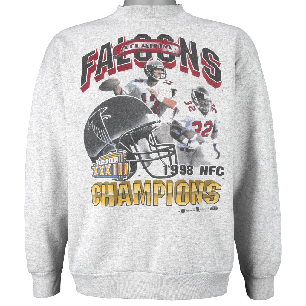 NFL (Tultex) - Atlanta Falcons Crew Neck Sweatshirt 1998 Large Vintage Retro Football