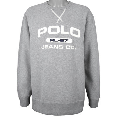 Ralph Lauren (Polo) - Grey RL-67 Crew Neck Sweatshirt X-Large
