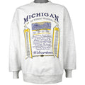 NCAA (Team Inc.) - Michigan Wolverines Crew Neck Sweatshirt 1990s X-Large Vintage Retro Football College