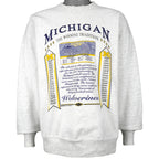 NCAA (Team Inc.) - Michigan Wolverines Crew Neck Sweatshirt 1990s X-Large Vintage Retro Football College
