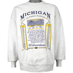 NCAA (Team Inc.) - Michigan Wolverines Crew Neck Sweatshirt 1990s X-Large Vintage Retro Football College