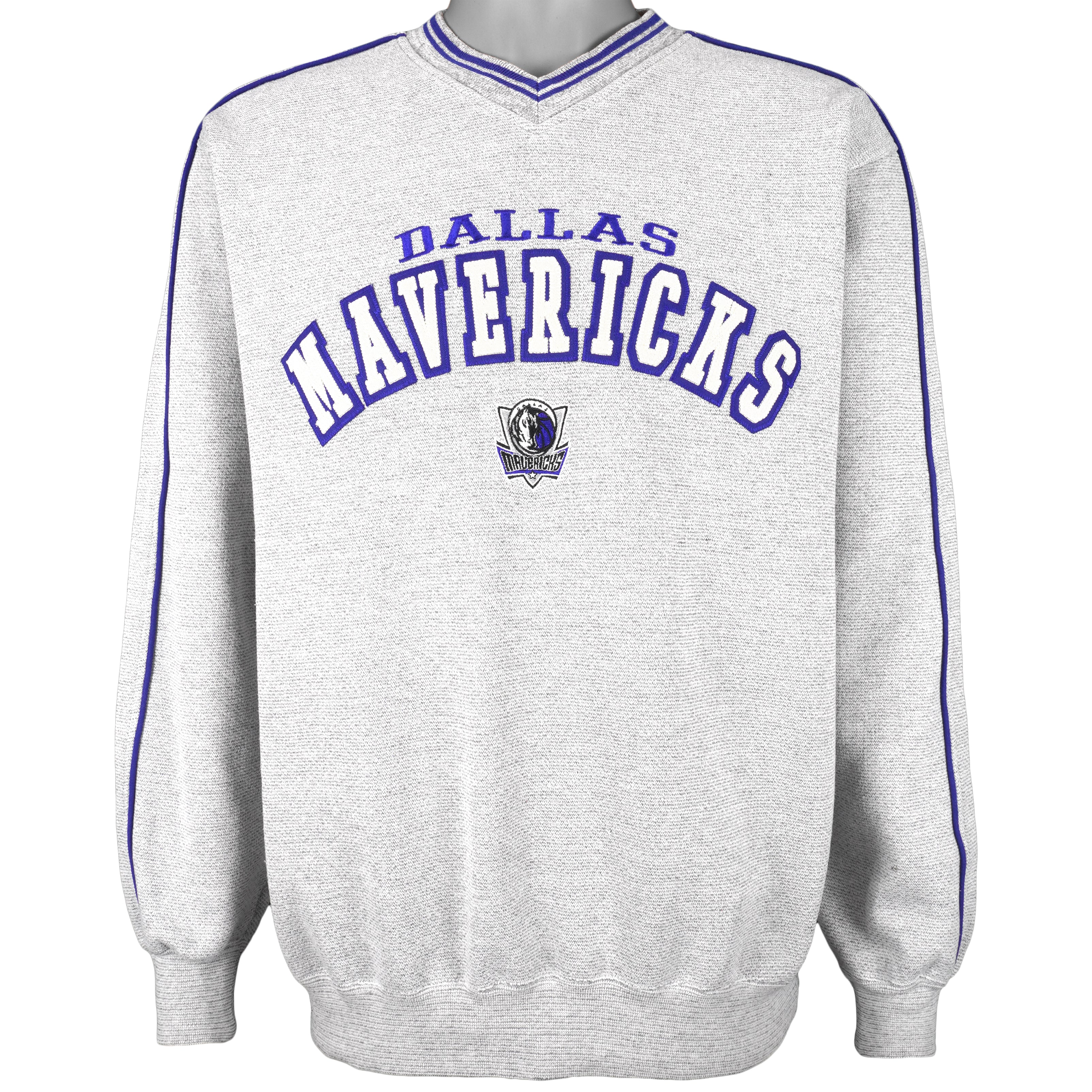 NBA (Lee) - Dallas Mavericks Embroidered Sweatshirt 1990s Medium Vintage Retro Basketball