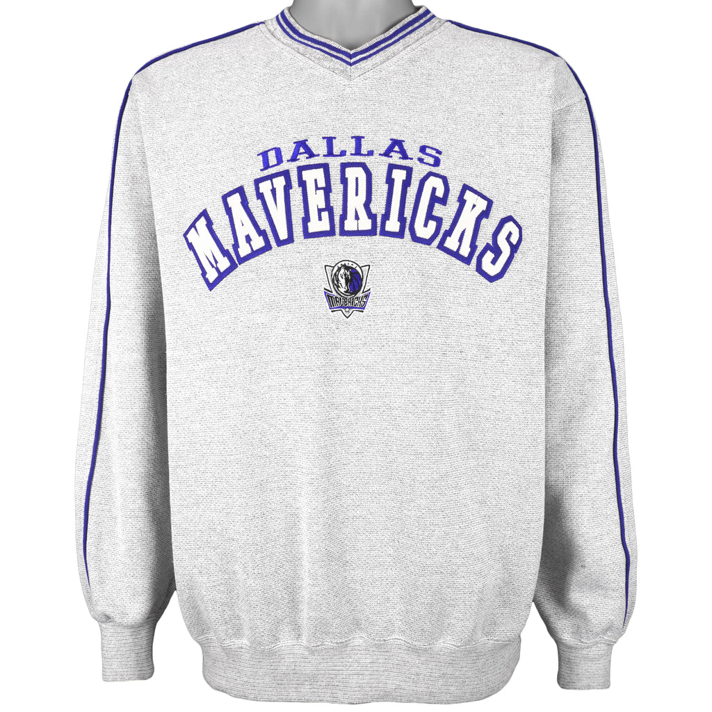 NBA (Lee) - Dallas Mavericks Embroidered Sweatshirt 1990s Medium Vintage Retro Basketball