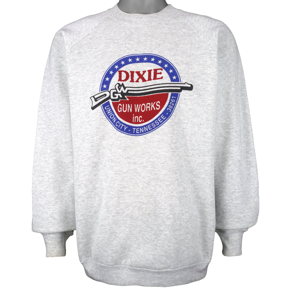 Vintage - Dixie Gun Works Inc. Crew Neck Sweatshirt 1990s XX-Large Vintage Retro