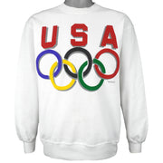 Vintage (Hanes) - USA, Olympic Crew Neck Sweatshirt 1996 Medium Vintage Retro