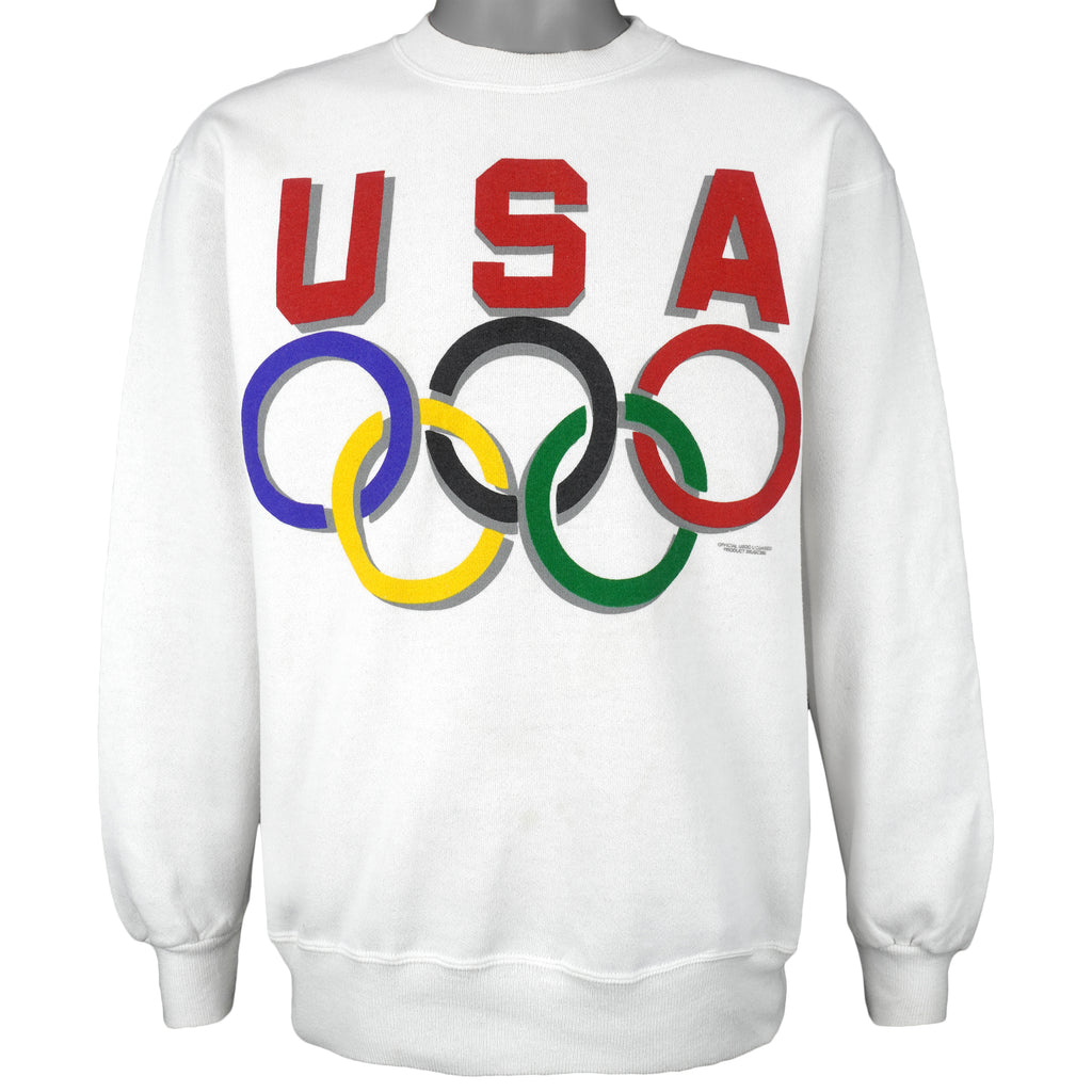 Vintage (Hanes) - USA, Olympic Crew Neck Sweatshirt 1996 Medium Vintage Retro