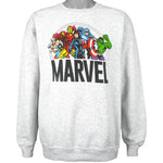 Marvel - Grey Big Print Crew Neck Sweatshirt Medium