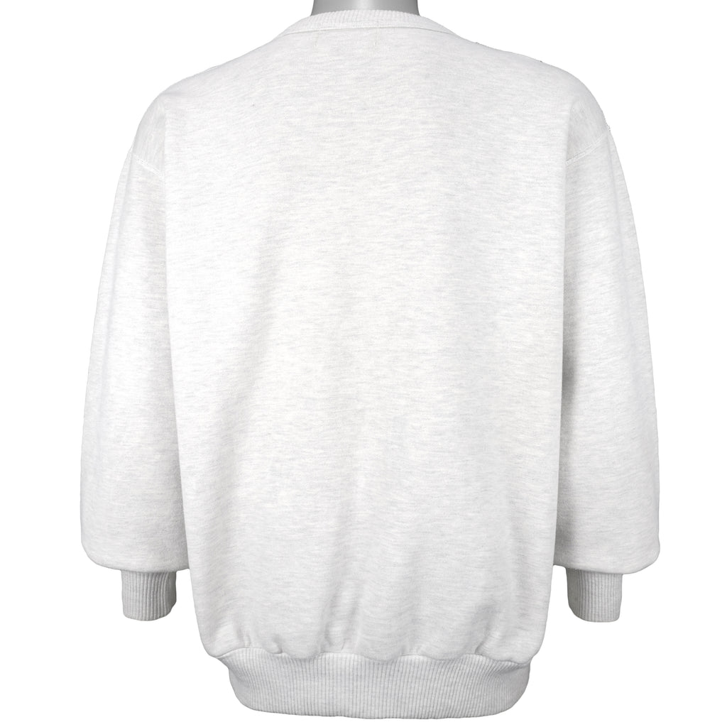 NCAA (Campus Crew) - Waterloo Warriors Crew Neck Sweatshirt 1990s X-Large Vintage Retro Football College