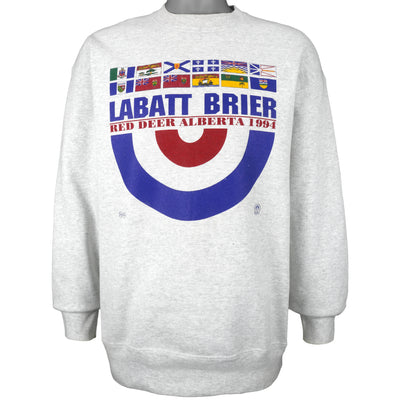 Vintage (Gold Line) - Labatt Brier, Alberta Crew Neck Sweatshirt 1994 Large