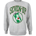 Vintage - Seven-Up Crew Neck Sweatshirt 1990s Medium Vintage Retro