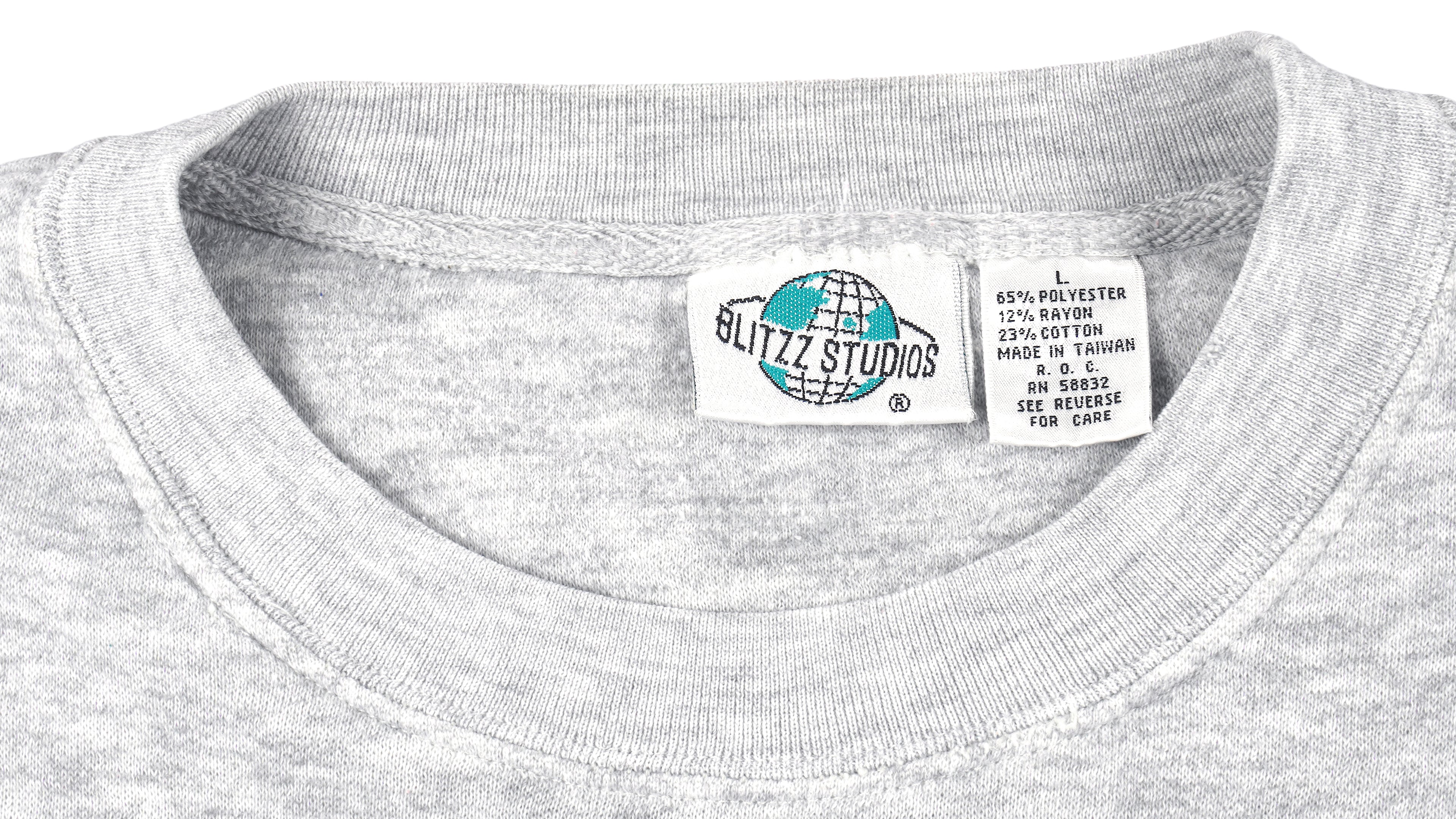 Vintage - Popeye Embroidered Crew Neck Sweatshirt 1990s Large vintage Retro