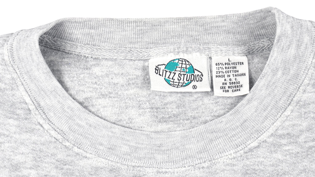 Vintage - Popeye Embroidered Crew Neck Sweatshirt 1990s Large vintage Retro