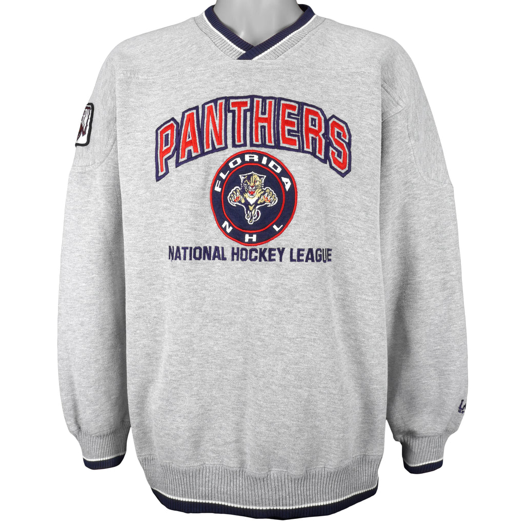 NHL (Lee) - Florida Panthers Power Crew Neck Sweatshirt 1990s Medium Vintage Retro Hockey
