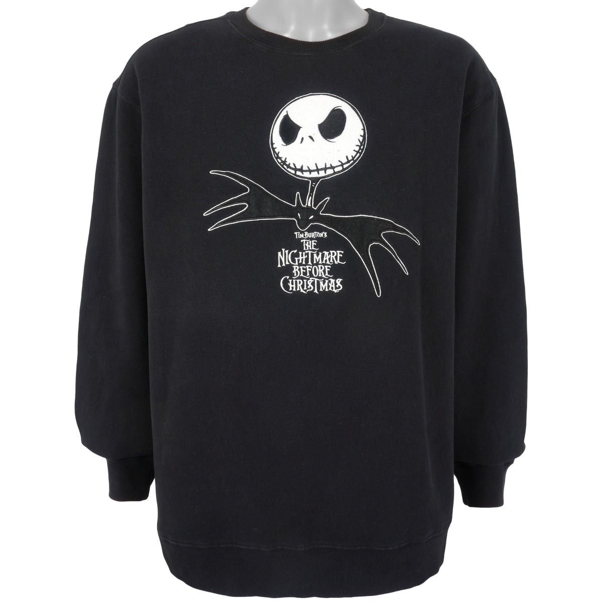 Disney - Tim Burtons, The Nightmare Before Christmas Sweatshirt 1990s Large Vintage Retro