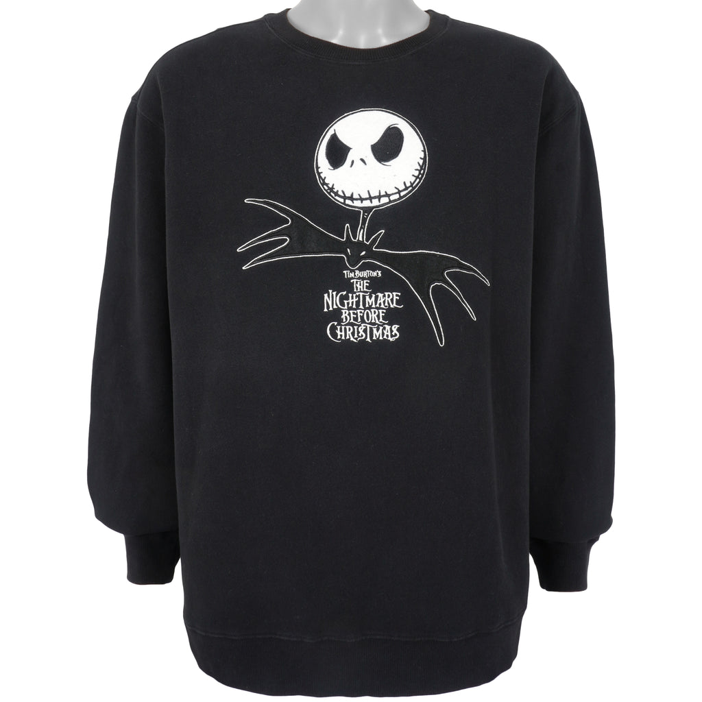 Disney - Tim Burtons, The Nightmare Before Christmas Sweatshirt 1990s Large Vintage Retro