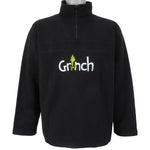 Vintage (Seuss Brand) - Grinch 1/4 Zip Fleece Sweatshirt 1990s Large