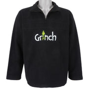 Vintage (Seuss Brand) - Grinch 1/4 Zip Fleece Sweatshirt 1990s Large Vintage Retro