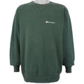 Champion - Green Classic Crew Neck Sweatshirt 1990s X-Large