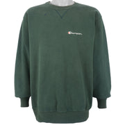 Champion - Green Classic Crew Neck Sweatshirt 1990s X-Large