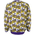 NFL - Minnesota Vikings Diagram Reversible Crew Neck Sweatshirt 1990s Medium Vintage Retro Football