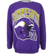 NFL - Minnesota Vikings Diagram Reversible Crew Neck Sweatshirt 1990s Medium Vintage Retro Football