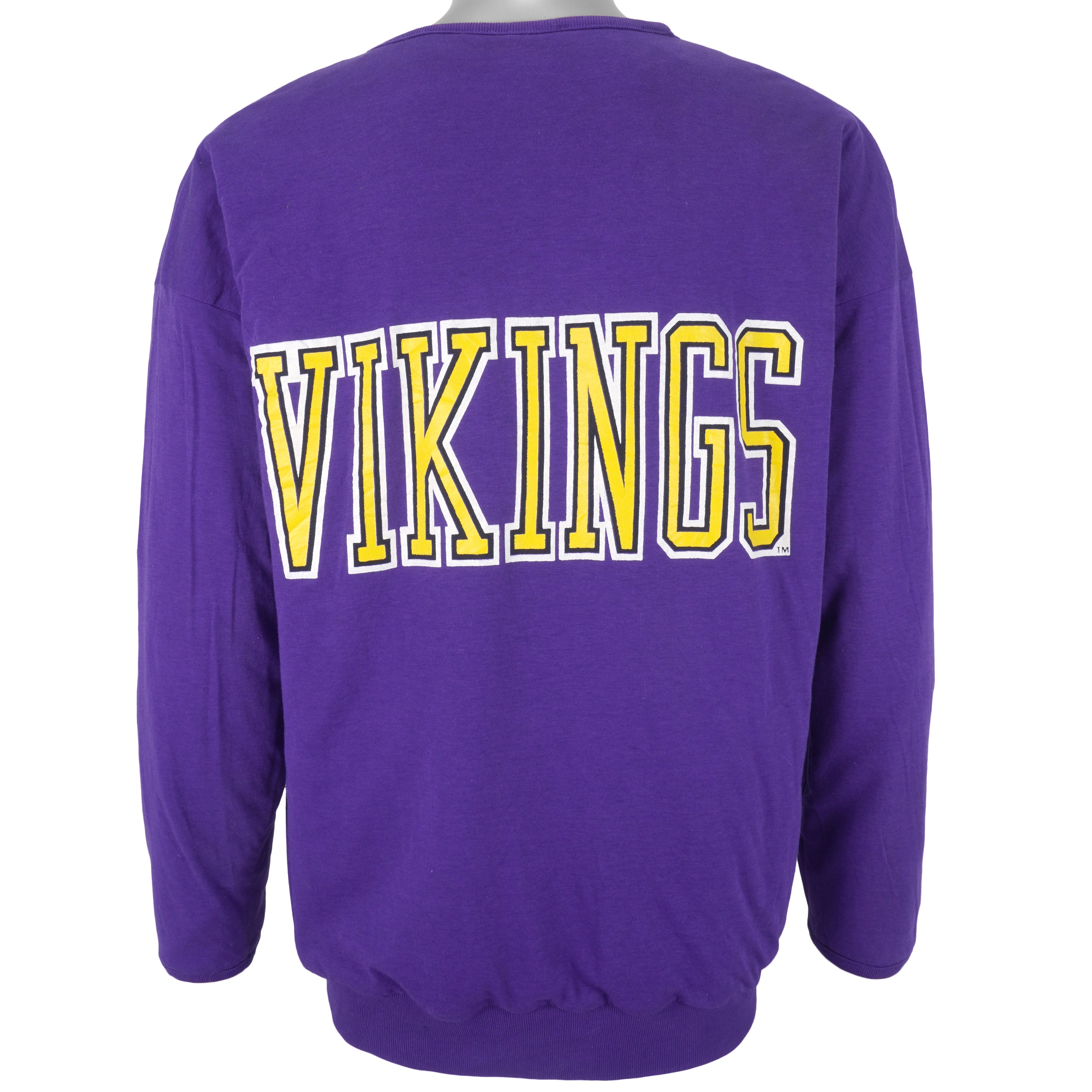 NFL - Minnesota Vikings Diagram Reversible Crew Neck Sweatshirt 1990s Medium Vintage Retro Football