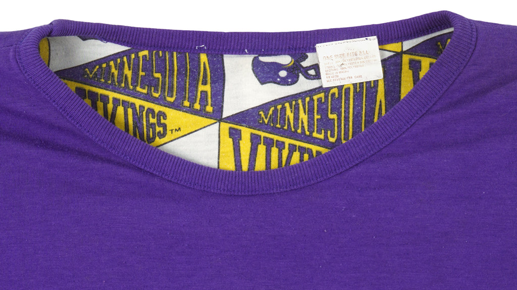 NFL - Minnesota Vikings Diagram Reversible Crew Neck Sweatshirt 1990s Medium Vintage Retro Football