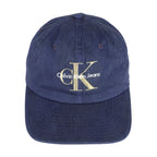 Calvin Klein - Blue Spell-Out Stap Back Hat Vintage Retro