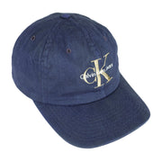 Calvin Klein - Blue Spell-Out Snap Back Hat Vintage Retro