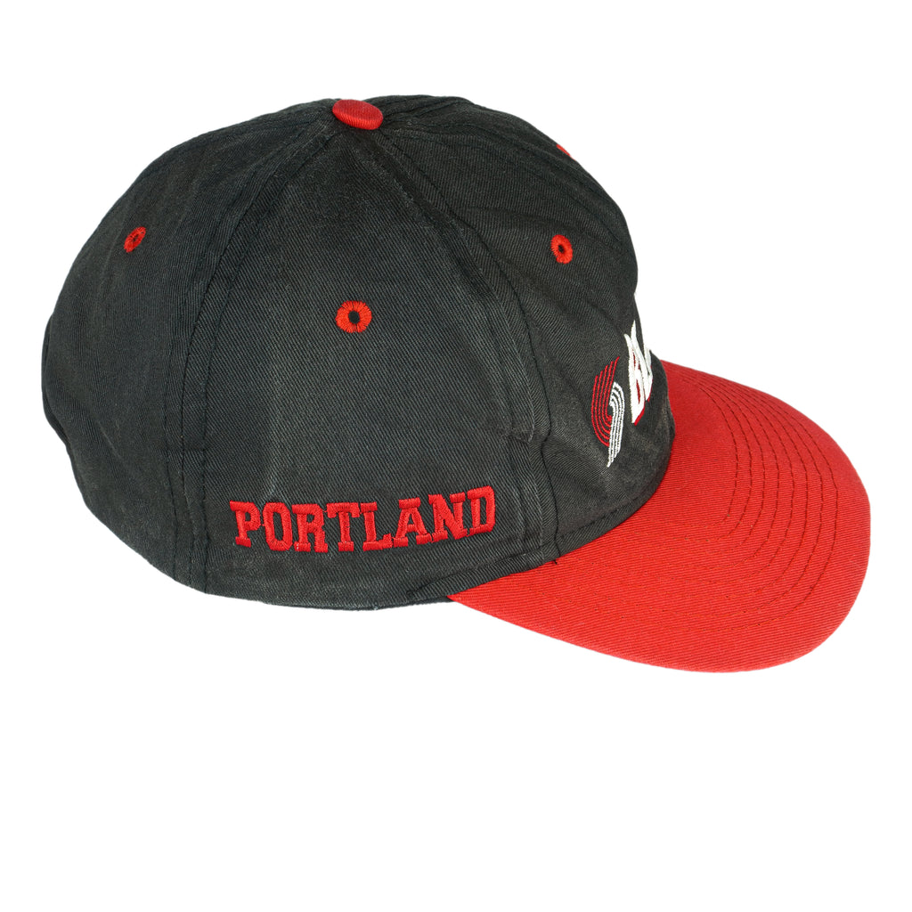 NBA (Competitor) - Portland Blazers Snap Back Hat 1990s Vintage Retro Basketball
