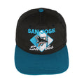 NHL (CCM) - San Jose Sharks Snap Back Hat 1990s Adjustable Vintage Retro Hockey