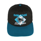 NHL (CCM) - San Jose Sharks Snap Back Hat 1990s Adjustable Vintage Retro Hockey