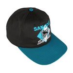 NHL (CCM) - San Jose Sharks Snap Back Hat 1990s Adjustable Vintage Retro Hockey