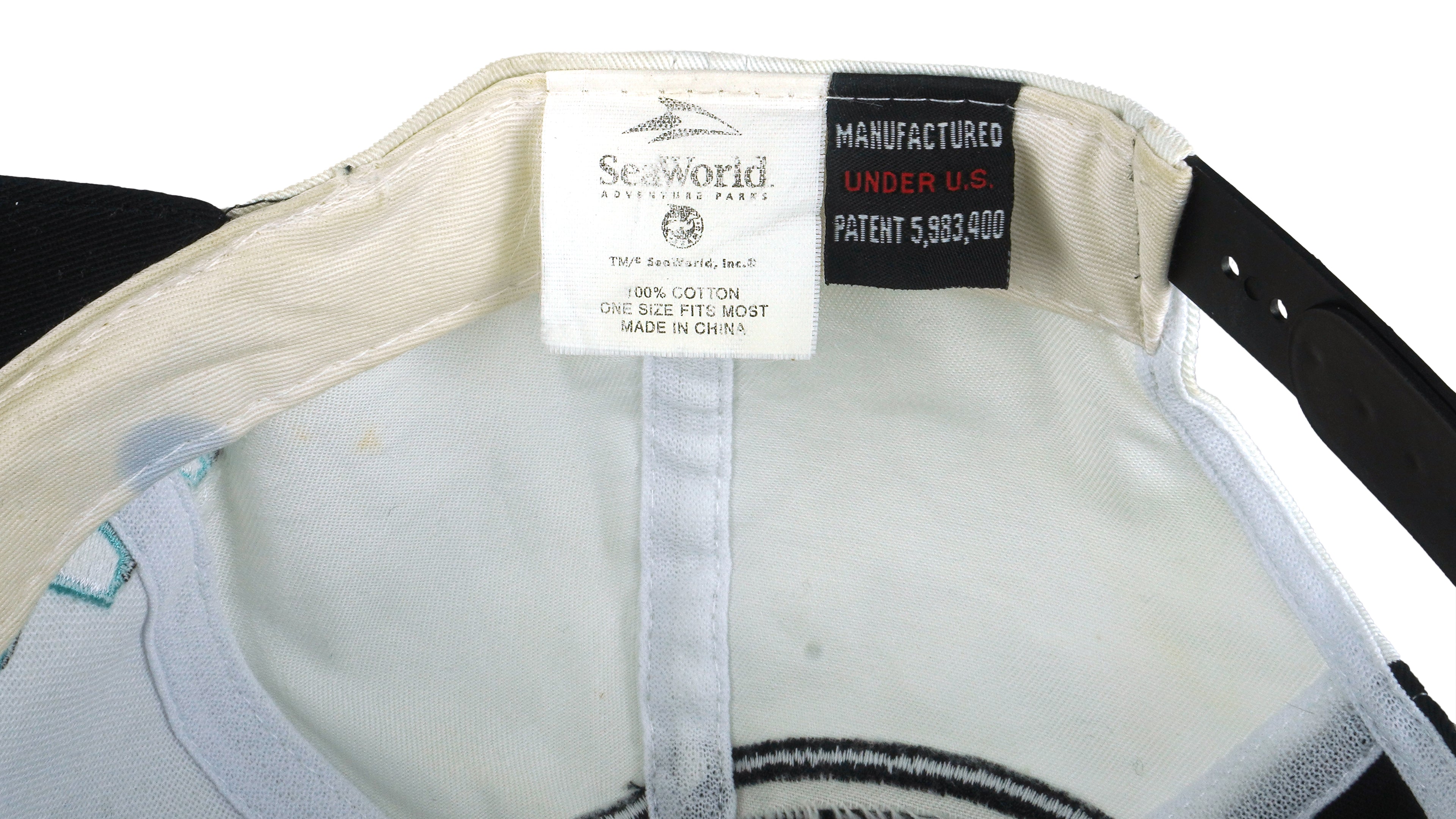 Vintage - Sea World Adventure Park Embroidered Snap Back Hat 1990s OSFA Vintage Retro